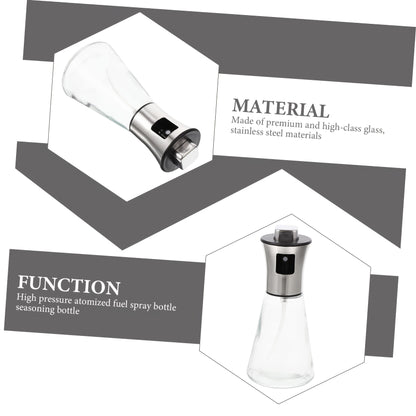 Oil Sprayer For Cooking- Stainless Steel Oil Spray Bottle, Pressurized Spray Glass Oil Spray Pot, Kitchen Olive Oil Cooking, Barbecue Restaurant Oil Spray Bottle, Christmas Essentials