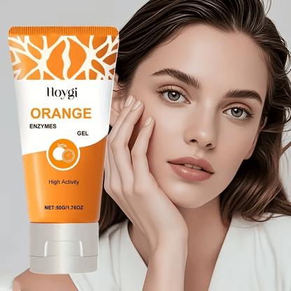 1/2/3/4Bottles Exfoliating Gel - Exfoliating Skin Care Product - Orange Enzyme Exfoliating Gel Suitable for All Skin Types, 50g, Containing Hyaluronic Acid And Vitamin C, Gently Exfoliates And Enhances Skin Appearance