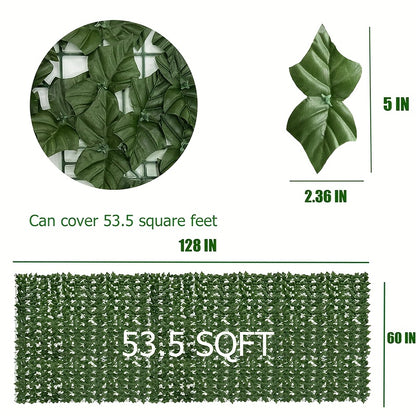 Artificial Ivy Privacy Fence Screen – UV-Resistant Faux Ivy Hedge Panel for Outdoor Patio, Garden, Balcony & Fence Cover | Realistic Greenery Wall Decor | Multiple Sizes Available
