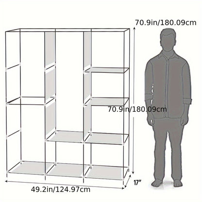 71" Portable Closet Wardrobe Clothes Rack Storage Organizer, Portable Closets