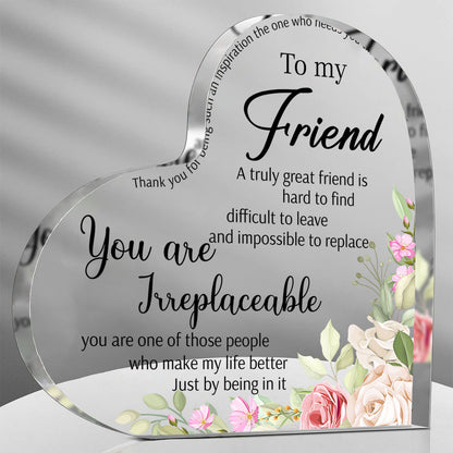 1pc, Friends Gifts For Women Friendship Bestie Gifts For Woman Best Sunflower Flower Gift Unbiological Sister Gift Christmas Birthday Gift Thank You Gift For Women Acrylic Friendship Halloween&Christmas for Christmas,Newyear,Valentine,Party Events