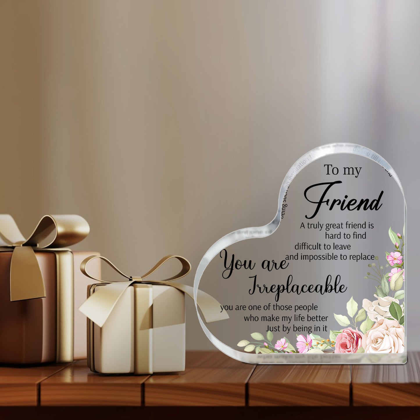 1pc, Friends Gifts For Women Friendship Bestie Gifts For Woman Best Sunflower Flower Gift Unbiological Sister Gift Christmas Birthday Gift Thank You Gift For Women Acrylic Friendship Halloween&Christmas for Christmas,Newyear,Valentine,Party Events