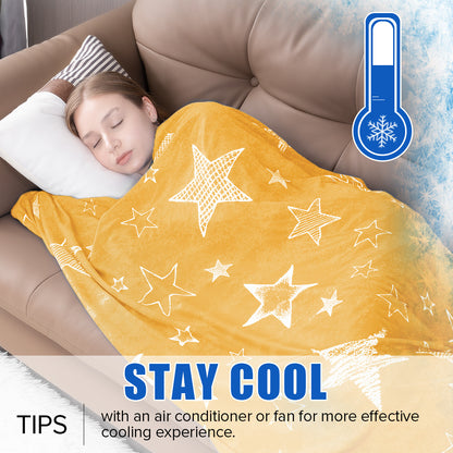 Cooling Blanket For Hot Sleepers, Summer Lightweight Breathable Cooling Throw Blanket Double-Sided Soft Blanket For Bed Couch Sofa, Night Sweats & Hot Flashes Relief