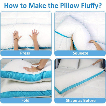 Body Pillow Firm Body Pillows for Adults Long Pillow for Sleeping Bed Full Body Pillow for Back Stomach Side Sleeper