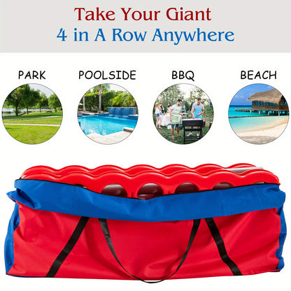 LIFEZEAL 4 in A Row Storage Bag Carrying Bag for Jumbo 4-To-Score Game Set Solely Bag