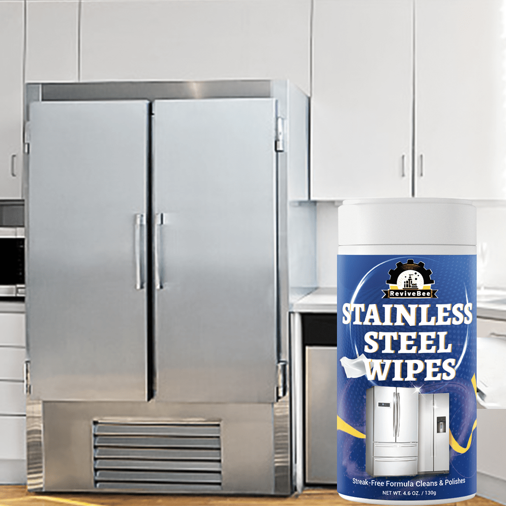 Stainless Steel Cleaning Wipes Kitchen 1 or 2 Barrel - Gentle Formula Safe for Hands, Quick Deep Cleaning of Stainless Steel Appliances Surfaces Sinks & Cookware, Streak-Free Kitchen Cleaning Wipes