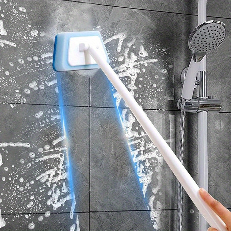 Shower Cleaning Brush Set with Replaceable Heads – Bathtub Scrubber, Wall Tile Brush, Window Glass Cleaner & Floor Brush, Detachable Decontamination Bathroom Cleaning Kit (7/11/16 PCS)