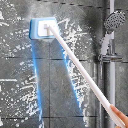 Shower Cleaning Brush Set with Replaceable Heads – Bathtub Scrubber, Wall Tile Brush, Window Glass Cleaner & Floor Brush, Detachable Decontamination Bathroom Cleaning Kit (7/11/16 PCS)