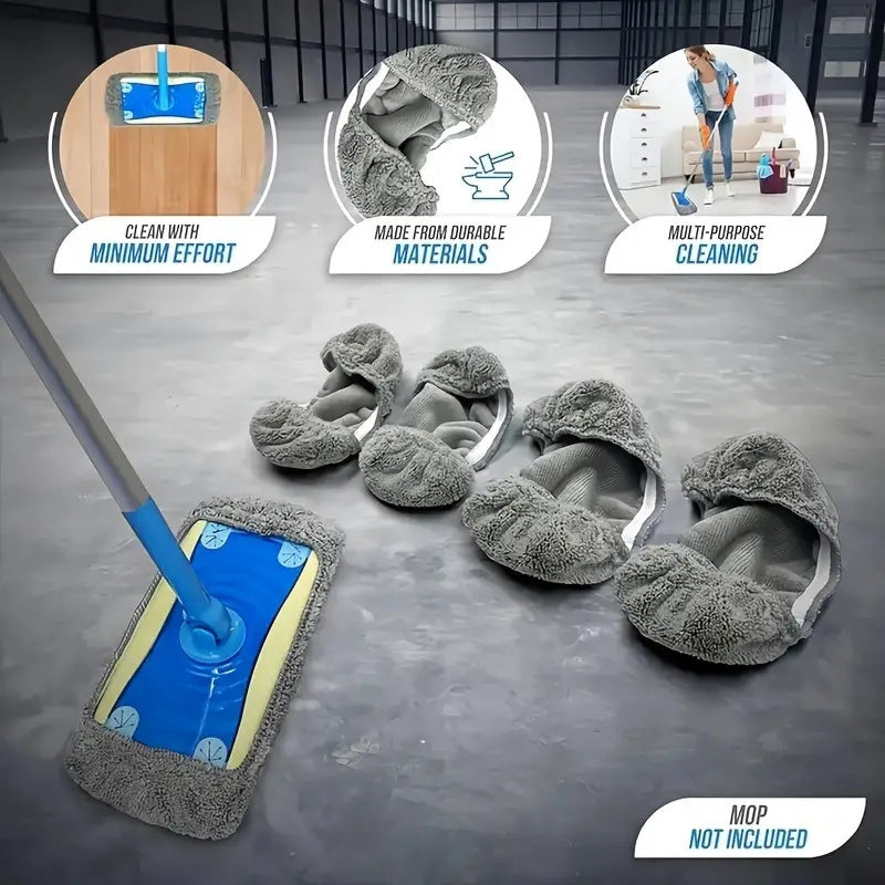 10 Pack Reusable Mop Pads Compatible With, Microfiber Mop Refill Pads Replacement Pads, Machine Washable Perfectly For All Floor Surfaces Cleaning, Suitable For Cleaning Bathrooms, Bedrooms, Living Rooms, And Kitchens