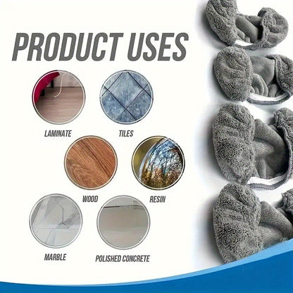 10 Pack Reusable Mop Pads Compatible With, Microfiber Mop Refill Pads Replacement Pads, Machine Washable Perfectly For All Floor Surfaces Cleaning, Suitable For Cleaning Bathrooms, Bedrooms, Living Rooms, And Kitchens