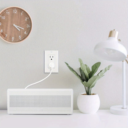 DEWENWILS Decorator Receptacle Outlet, 20pcs Standard Wall Outlets, 15Amp/ 125V, Tamper Resistant, Wall Plates Included, White-HRWS20A