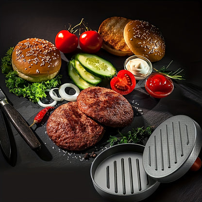 2pcs Heavy-Duty Non-Stick Burger Press with Heavy Press Mechanism & Round Patty Maker Mold - Heavy Duty Sharp Cooking Shears Suitable for Beef, Chicken, Fish, Poultry - Hamburger Press for & Professional Kitchens