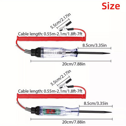 2pcs 6-24V Digital Electric Voltage Circuit Tester Automotive Test Light Car Truck-give As A Present4 Marker Pens