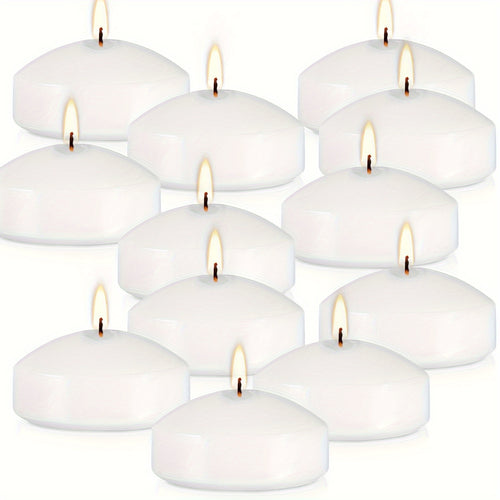 42 Packs White Floating Candle Portable Small Candle Set Perfect for Christmas, Halloween, Easter, Thanksgiving, Day of The Dead