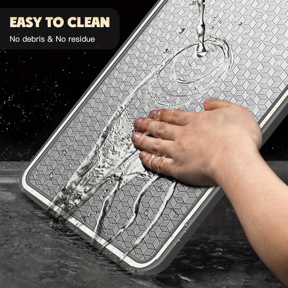 Stainless Steel Double-Sided Chopping Board with Mesh Design - Scratch-Resistant, Non-Slip Wrap, Dishwasher Safe, Perfect for Holiday Meals & Everyday Kitchen Use, Kitchen Cutting Board, Catering Service Tools And Tableware