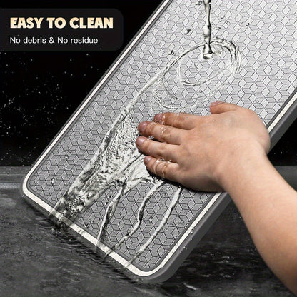 Stainless Steel Double-Sided Chopping Board with Mesh Design - Scratch-Resistant, Non-Slip Wrap, Dishwasher Safe, Perfect for Holiday Meals & Everyday Kitchen Use, Kitchen Cutting Board, Catering Service Tools And Tableware
