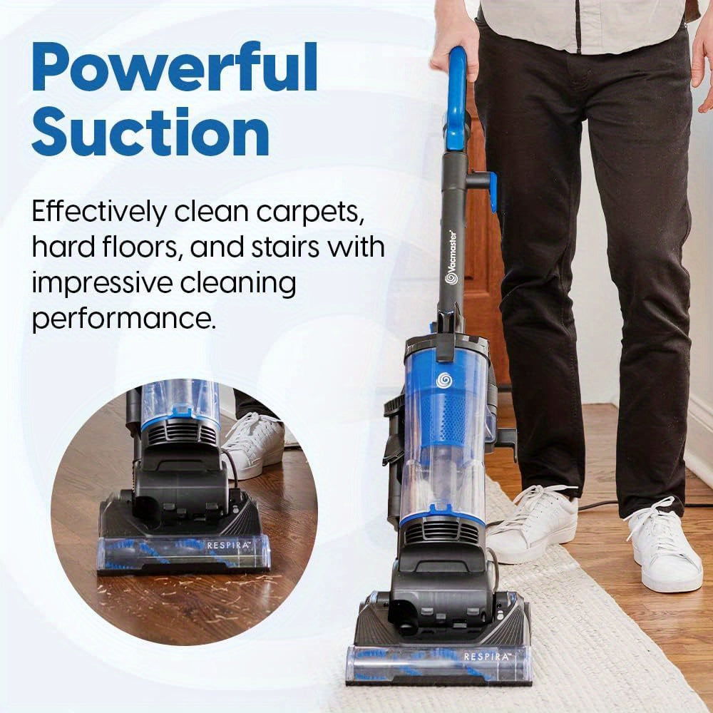 Vacmaster Bagless Upright Vacuum Cleaner 1150W with Large Dust Cup Capacity, Efficient Cyclone Filtration System & 17ft Cord for Carpet, Hard Floor And Pet Hair