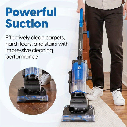 Vacmaster Bagless Upright Vacuum Cleaner 1150W with Large Dust Cup Capacity, Efficient Cyclone Filtration System & 17ft Cord for Carpet, Hard Floor And Pet Hair