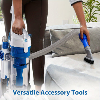 Vacmaster Upright Vacuum Cleaner Power Suction Bagless Vacuum Cleaner Portable Floor Cleaner with 20ft Cord & 13” Cleaning Path for Carpet, Hard Floor and Pet Hair