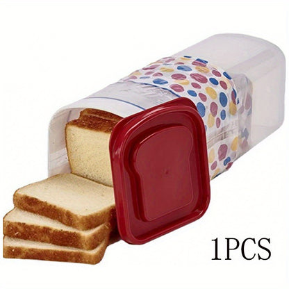 Bread Storage Container: A Fresh Toast Keeper with a Leak-Proof Lid, Spacious And Stackable Design, Portable And Reusable Food Storage Box, Ideal for Kitchen Organization And Suitable for Camping