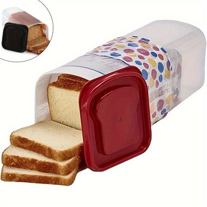 Bread Storage Container: A Fresh Toast Keeper with a Leak-Proof Lid, Spacious And Stackable Design, Portable And Reusable Food Storage Box, Ideal for Kitchen Organization And Suitable for Camping