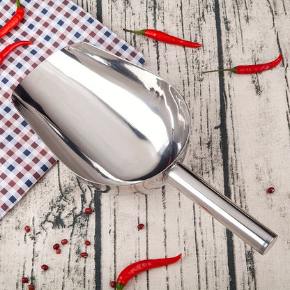 4pcs Stainless Steel Ice Spoon -3 Ounces, Versatile Kitchen And Bar Tool, RV Kitchen For Ice, Sugar, Beans, Rice - Perfect For Parties, Weddings, And Pet Food