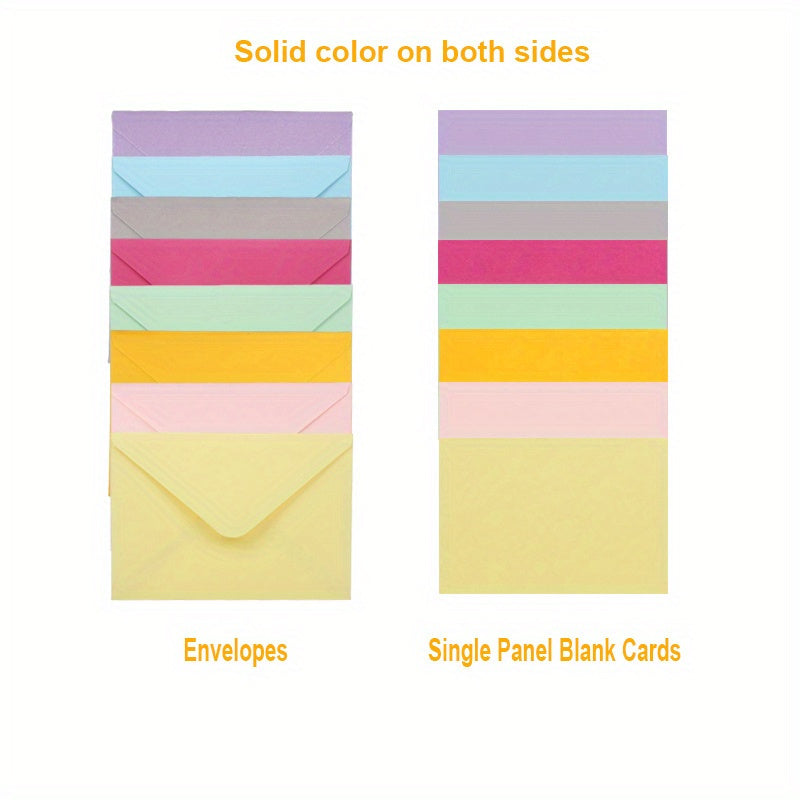 Blank Cards with Envelopes 4x6 Inch | 40 or 80 Sets Colorful Rainbow DIY Greeting Cards | Single Panel Holiday Christmas Birthday Note Cards Bulk Set | A Colors & B Colors for Crafts, Invitations, Thank You