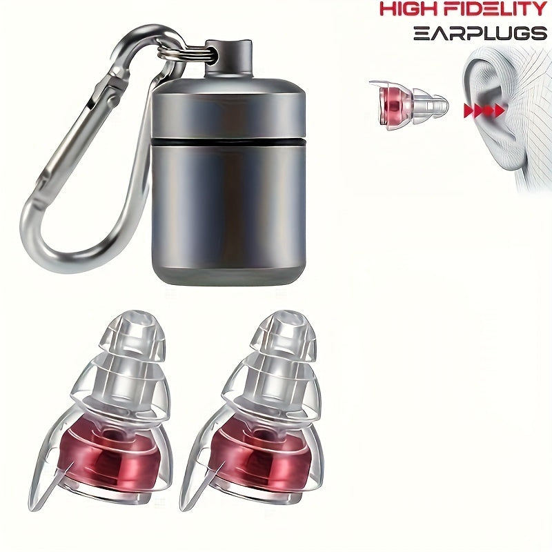 High Fidelity Concert Earplugs, Reusable Musician Earplugs, 24db Advanced Filter Technology Earplugs for Ear Protection in Professional Work and Industrial Applications