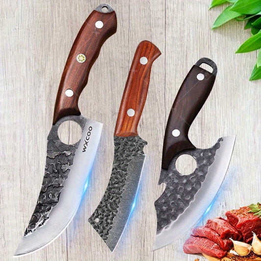 Knife 3pcs, Stainless Steel Kitchen Chef Knife Mini Knife Boning Knife Local Warehouse Barbecue Knife Utility Knife Professional Vegetable Chopper Cheese Pizza Small Pocket Knife Knives For Men Kitchen Must Haves Tools