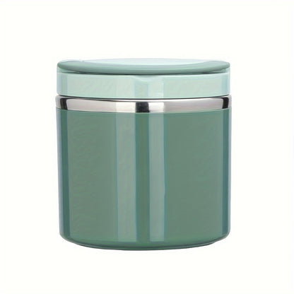 Insulated Lunch Box Stainless Steel 630ml - Leakproof Bento Box with Handle, Stackable Thermal Food Container for Office School Camping Picnic - Pink Blue Green