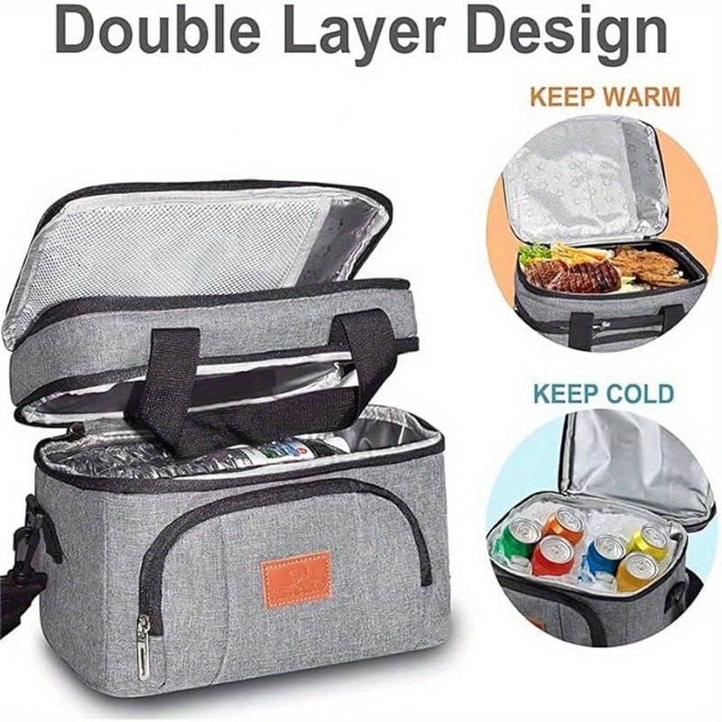 1pc Oxford Cloth Insulated Bag Multipurpose Insulated Bag Multifunctional Lunch Box Bag Practical Snack Bag Food Bag Portable Insulated Bag Food Takeaway Bag