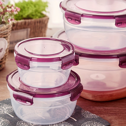 3/4pcs Large Capacity Plastic Refrigerator Storage Boxes - Keeps Fruit, Vegetable, Meat, Egg, Dumpling Fresh - Air-tight, Fresh-keeping, Easy-to-Clean, Stackable, Space-saving Kitchen Food Containers
