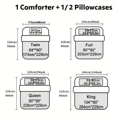 2/3pcs Multicolour Tree Branch Plum Blossom Quilted Quilt, 1pc Quilted Quilt+ 1/2pcs Pillowcases, Soft Breathable Comfortable Portability Hypoallergenic Machine Washable Bed Cover Bedding Room Decor, Twin/ Queen/ King Size