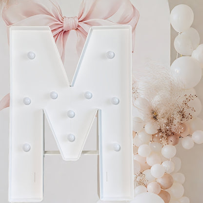 Cool White - 3ft Tall Marquee Letters Frame Cool Lighted Letters - /LOVE/HBD DIY Displays for Weddings, Proposals & Celebrations Wall Pediments KT Board