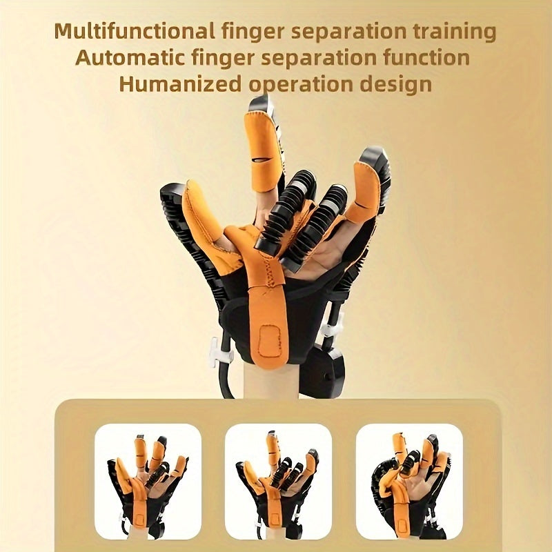 Rehabilitation Robot Gloves for Hand & Finger Training, Air Pressure Finger Exercise Device with LCD Touch Screen, Stroke Recovery & Finger Separation Rehab Glove for Elderly, Left or Right Hand M-XXL