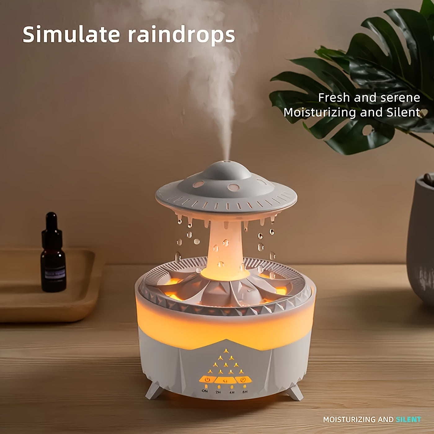 Large Capacity Aroma Diffuser & Humidifier | Intelligent Spray Atomizer with Water Drop Design for Home, Hotel, Restaurant & Office | Cool Mist Air Freshener Scent Diffuser White & Black