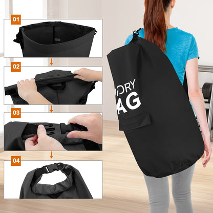 Large Laundry Bag, Portable Laundry Backpack with Adjustable Shoulder Strap, Foldable Laundry Basket for Travel Storage