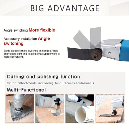 2.5 Amp Pro Oscillating Multitool Kit - High-Precision 3° Angle, Renovator, 6-Speed, Corded Cutting Tool for Wood, Metal, And Plastic, Easy-to-Use, Versatile, And Reliable for Various DIY Projects And Home Repairs