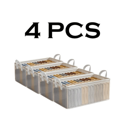 4/1pc, Waterproof Steel Frame Storage Boxes, Practical Storage Boxes, Suitable for Daily Storage, Household Sundries Storage And Clothing Storage, An Excellent Helper for Saving Space.