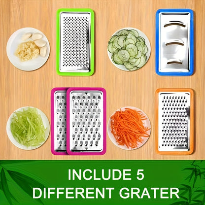 Bamboo Cutting Board with Food Container Storage Box | Food Drop Area Carving Board Cheese Shredder Juice Tank & Storage Box for Vegetables Cheese and Meat Carving Board with Easy Handgrip Cutting Board with Drawers