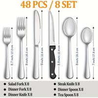 Silver 48 pieces/set