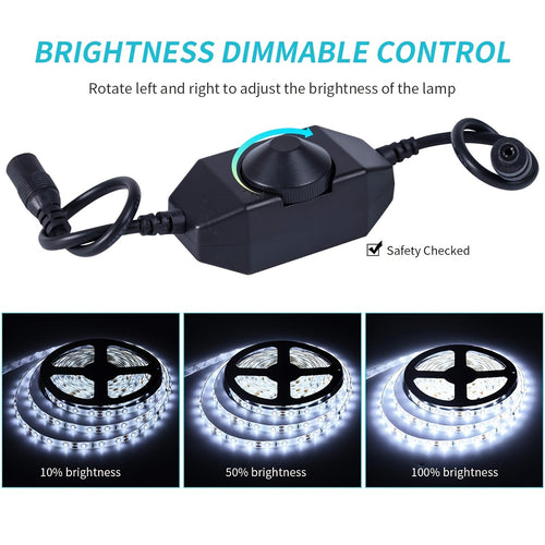 LED Strip Light 600 LEDs 2835 SMD Ultra Bright 5M 16.4ft, IP65 Waterproof Dimmable 12V Flexible Rope Light, Cuttable, for Under Cabinet, Bedroom, Kitchen, TV Backlight, Mirror, Bathroom, Stairway Lighting