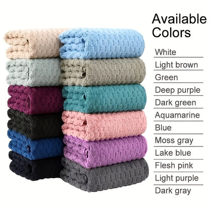 8/4pcs Bath Towel Set - 56.3"x28.74" Microfiber Bath Towels, Ultra-Soft Quick-Dry, Skin-Friendly, Random Color 4pcs Set, Multi-Color Combo (Pink, Light Blue, Dark Gray) - Luxury Spa-Quality Bath Towels for Home, Family, Or Gifting - Modern Coastal