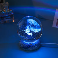 Blue starry sky crystal ball
