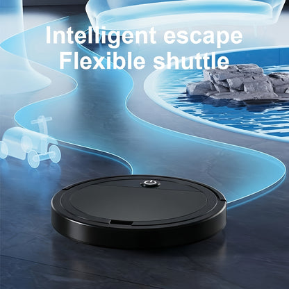 Three-In-One Vacuum Cleaner, Suitable for Floor Cleaning, Pet Hair Cleaning, Paper And Garbage Cleaning, Multi-Functional Robot Vacuum Cleaner, 2000Pa Suction, 150 Minute Life, Powerful Cleaning