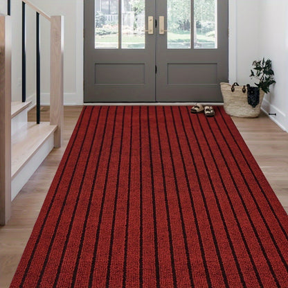 1pc (1800G/Square Meter) Runner Carpet with Rubber Backing, Non-Slip Laundry Room Carpet, Washable Indoor And Outdoor Carpet, Area Rug Mat for Entryways, Balcony