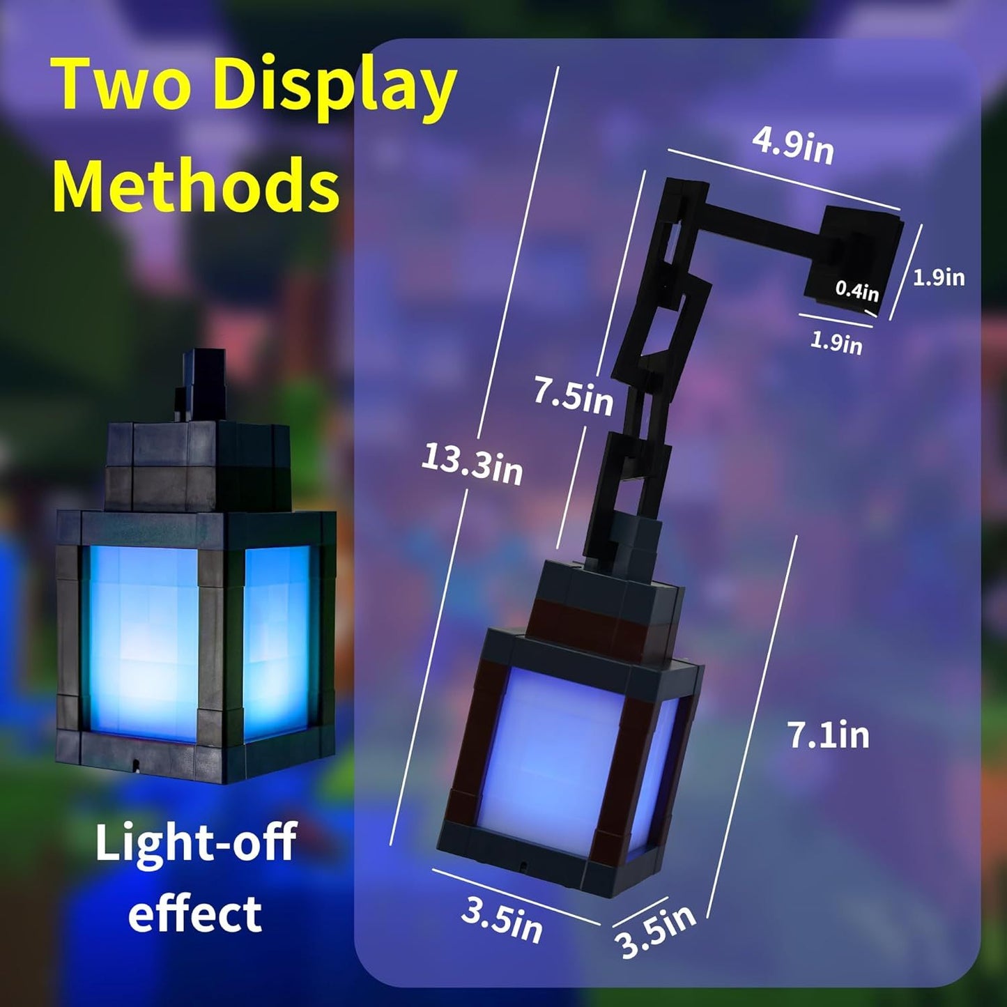 Lantern Night Light - 16-Color Wall-Mounted Ambient Night Light Strip With Remote Control - Wall-Mounted Table Lamp, Role-Playing Theme Bedside Lamp, Halloween, Christmas Room Decorative Light