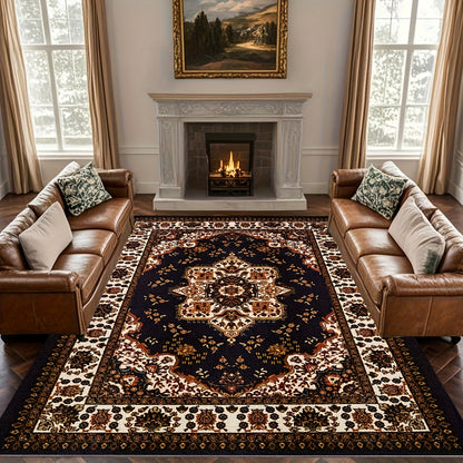 Large Area Rug for Living Room Bedroom – Soft Fluffy Persian Bohemian Style Floor Mat, Anti-Slip Backing, Machine Washable, Vintage Carpet for Modern & Traditional Decor, Multiple Sizes