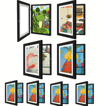 1/ 2/ 4/ 8 Pack Kids Artwork Frames Changeable, 8.5x11in Kids Art Frames Front Opening, Children Art Projects Kids Art Frames Picture Frames For Kids Drawing, Crafts, Photos, Holds 130pcs, Kids Christmas Gifts, Stocking Stuffers
