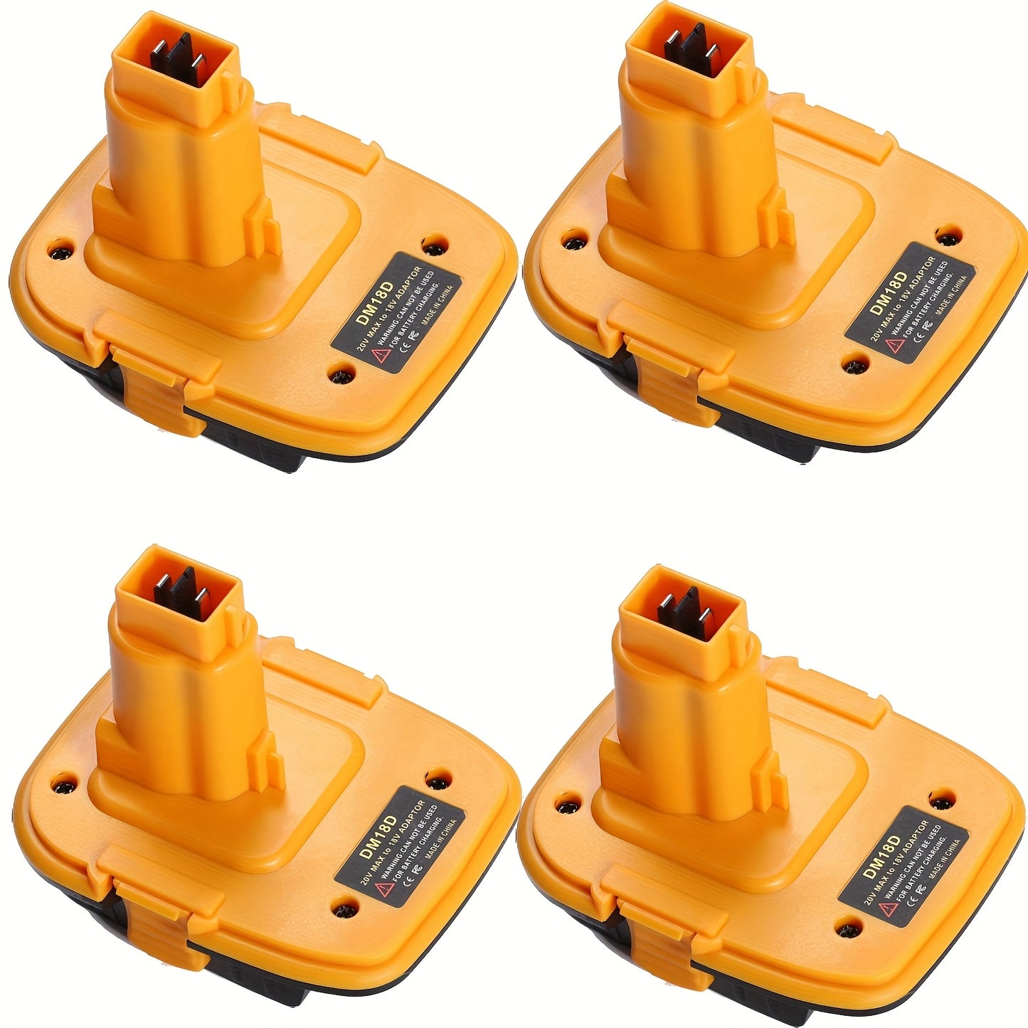 2-Pack/4-Pack DM18D Adapter Fits for Dewalt 18V XRP NiCad NiMh Cordless Tools, for Dewalt 20V Li-ion Battery Or for MK 18V Red Tools Li-ion Battery to Replace for Dewalt 18V NiCad NiMh Battery-Adapter Only, Battery Not Included